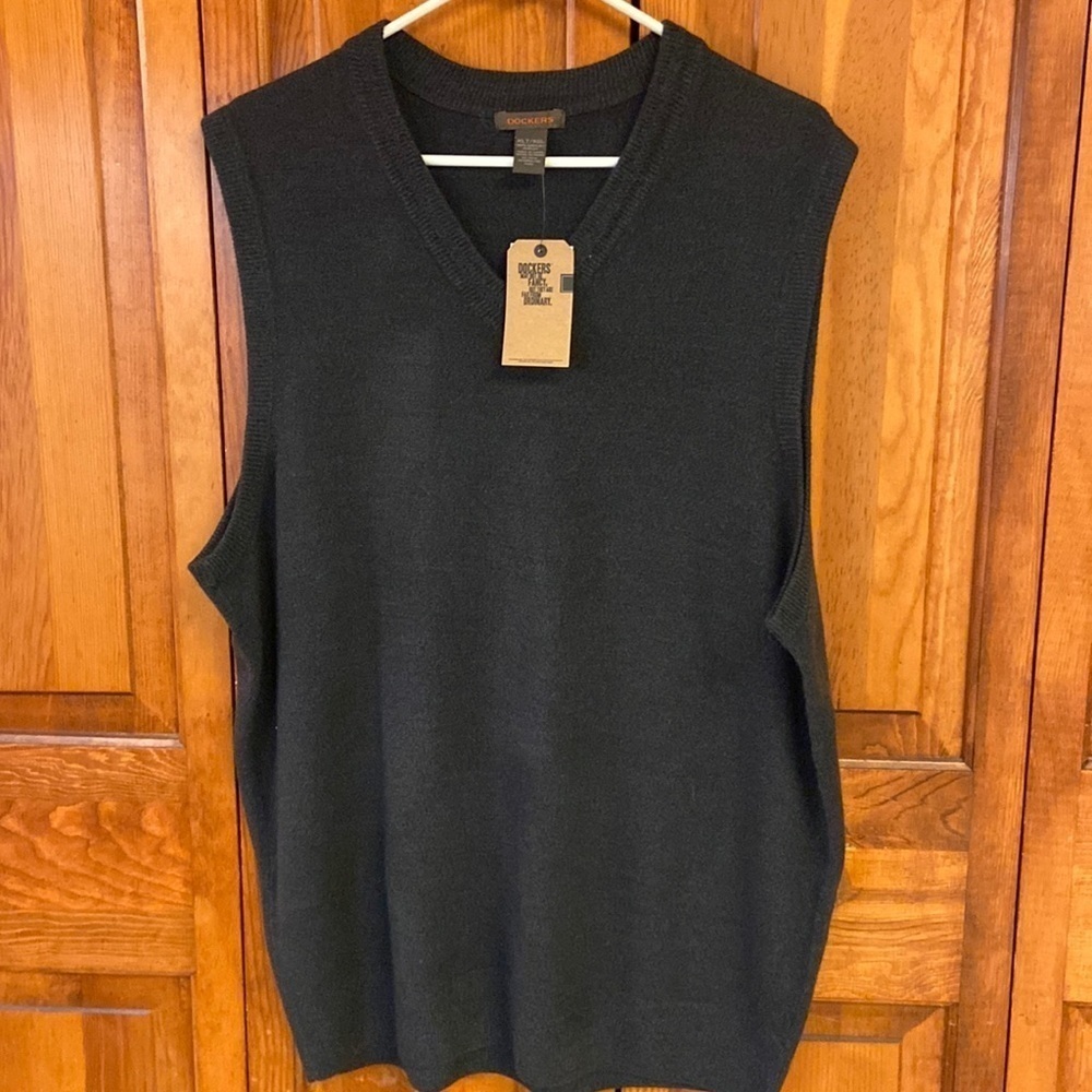 Dockers Sweater Vest Seal Heather Grey XLT